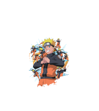 NARUTO model negru pe tricou