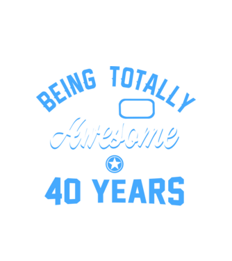 Being totally awesome 40 model alb pe tricou