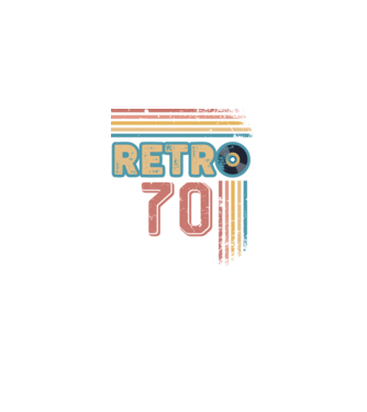 Retro 70 Birthday model alb pe tricou