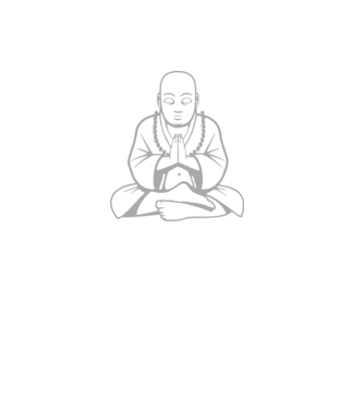 monk outline model negru pe tricou