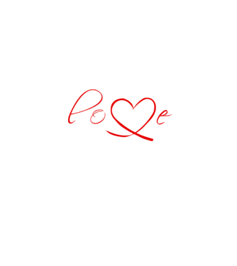 Love Valentines day model negru pe tricou