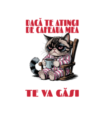 atinge cafeaua mea și nici măcar Google nu te va găsi Negru model alb pe tricou