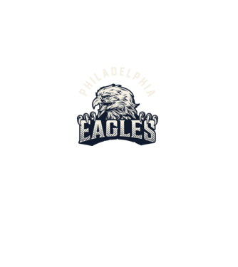 Philadelphia Eagles model albastru deschis pe tricou