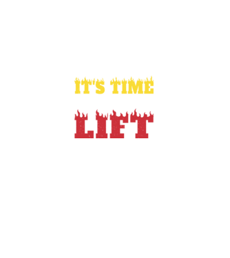 Time to lift model negru pe tricou