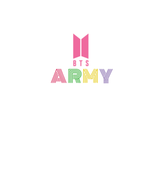 BTS ARMY model negru pe tricou