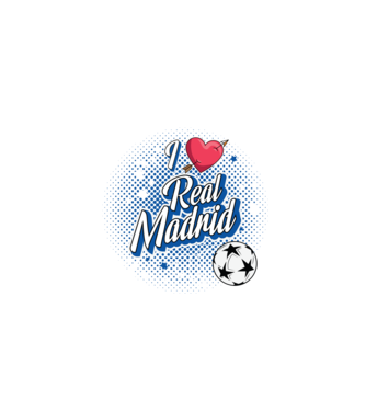 Popart RealMadrid model negru pe tricou