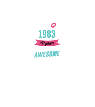 MADE IN 1983 model negru pe tricou