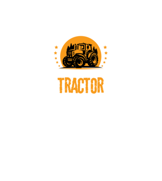 Bărbatul adevărat conduce un tractor model negru pe tricou