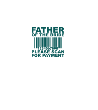 Father of the bride model alb pe tricou