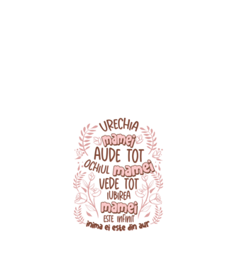 Iubirea mamei este infinit model alb pe tricou