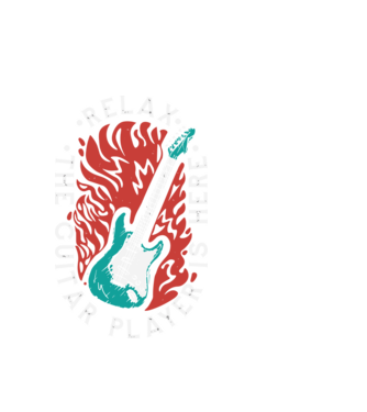 Relax model alb pe tricou