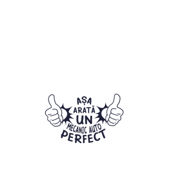 Așa arată un mecanic auto perfect model alb pe tricou