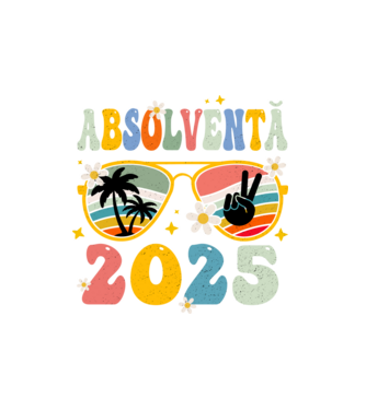 Absolventă 2025 model alb pe tricou