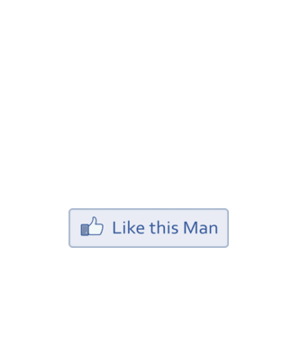 Like this man model alb pe tricou