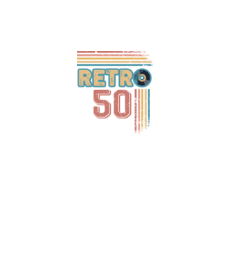 Retro 50 Birthday model alb pe tricou