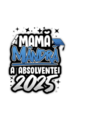 Mamă Mândră a absolventei model negru pe tricou