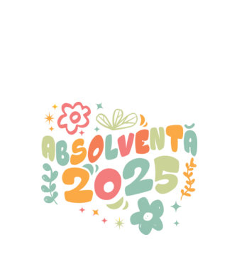 Absolventă 2025 model negru pe tricou