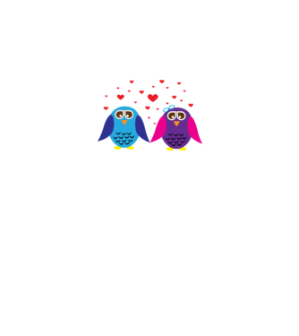 Owl Love model galben pe tricou