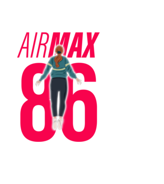 air max 86 stranger things model negru pe tricou