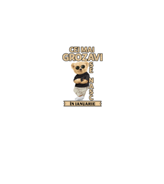 Teddy cel cool ianuarie model albastru jeanși pe tricou