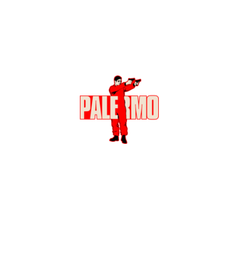 palermo la casa de papel model negru pe tricou