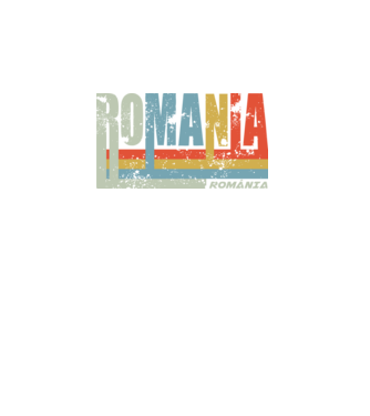 România retro model turcoaz pe tricou