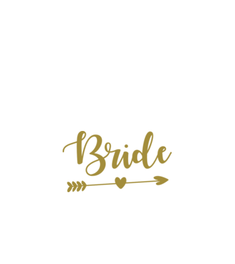 Bride model alb pe tricou