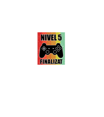 Nivel 5 finalizat model negru pe tricou