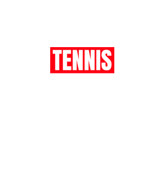 TENNIS HERO model negru pe tricou