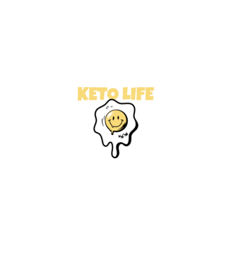 HAPPY KETO LIFE model negru pe tricou