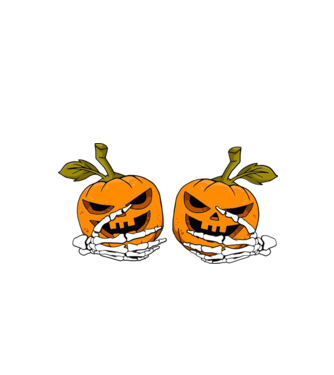 Pumpkin titts model negru pe tricou