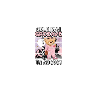 RETRO teddy fetişcană AUGUST model negru pe tricou