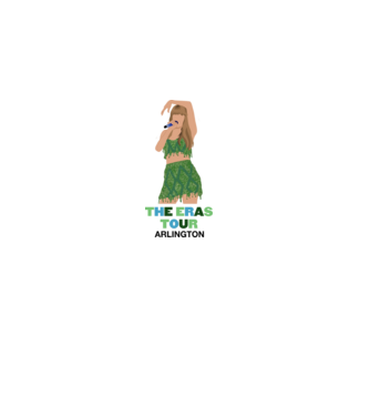 Taylor Swift The Eras Tour Arlington 2 model roz deschis pe tricou