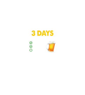 I only drink 3 days a week model negru pe tricou