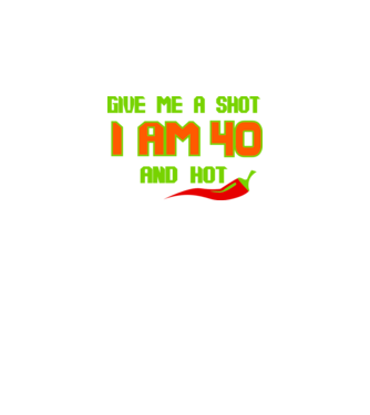 Give me a shot - 40 model galben neon pe tricou