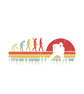 Hockey evolution model alb pe tricou