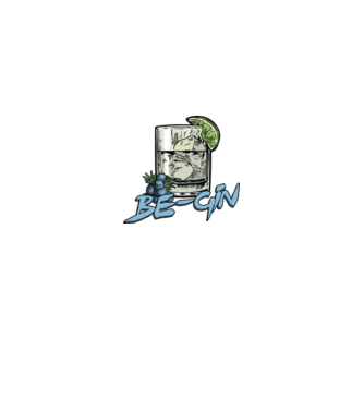 Let the fun be gin model negru pe tricou