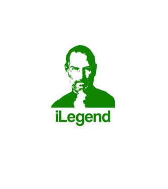 iLegend Steve Jobs model alb pe tricou