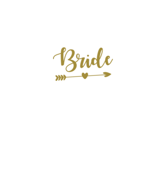 Bride model alb pe tricou