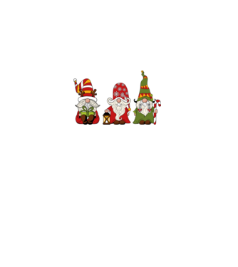 Xmas gnomes 2 model negru pe tricou
