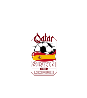 Qatar teams Spain model negru pe tricou
