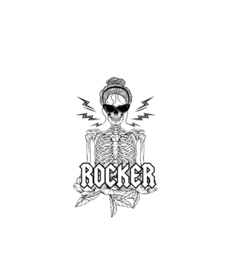 femeie - mutter - rocker model alb pe tricou