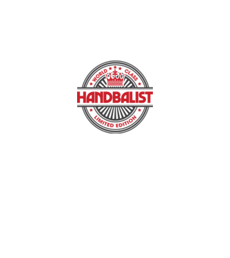 handbalist model alb pe tricou