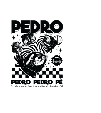Pedro techno model albastru deschis pe tricou