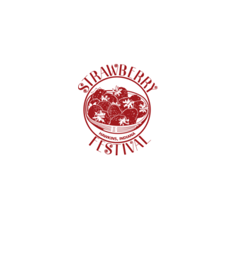 strawberry festival stranger things model alb pe tricou