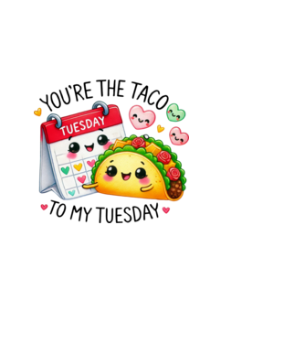 Taco to my Tuesday model albastru deschis pe tricou