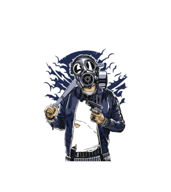 Graffiti model alb pe tricou