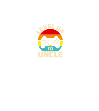 Level Up Uncle model negru pe tricou