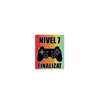 Nivel 7 finalizat model negru pe tricou