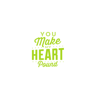 Make my heart model negru pe tricou